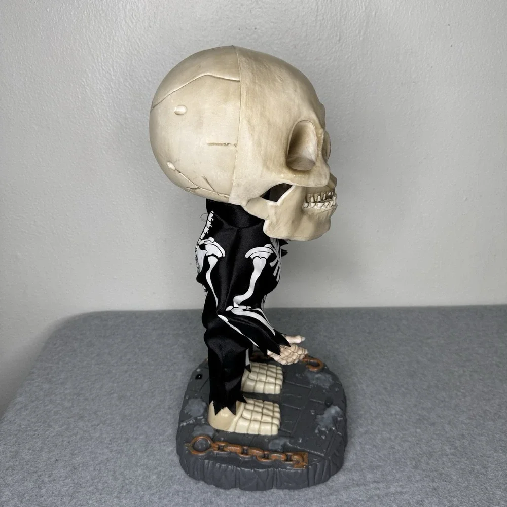 Gemmy Animated Singing Dancing Big Head Skeleton Halloween Figurine READ‎